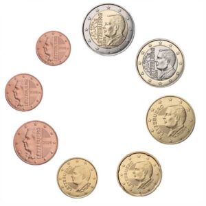 LUXEMBURGO 2026 8 VALORES, MONEDAS DEL PAIS DE 1 CENT A 2 EUROS UNC. S/C.