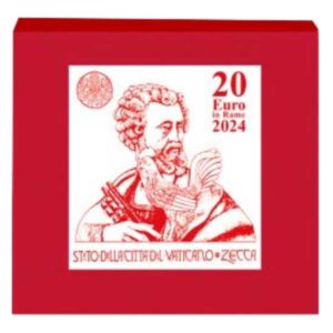 VATICANO 2024 20 EUROS CONMEMORATIVA BU - ARTE Y FE "SAN PEDRO Y EL GALLO" - EN ESTUCHE OFICIAL.