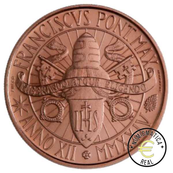 VATICANO 2024 20 EUROS CONMEMORATIVA BU - ARTE Y FE "SAN PEDRO Y EL GALLO" - EN ESTUCHE OFICIAL. - Imagen 3