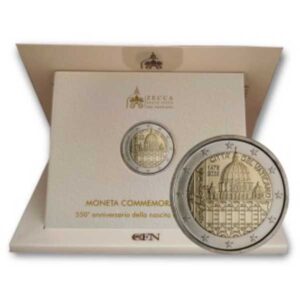 VATICANO 2025 2 EUROS CONMEMORATIVA BU - 550º ANIVRSARIO DEL NACIMIENTO DE MIGUEL ANGEL - EN CARTERA OFICIAL.
