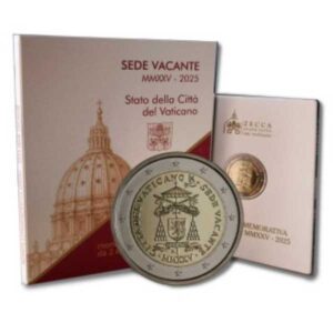 VATICANO 2025 2 EUROS CONMEMORATIVA BU - SEDE VACANTE - EN CARTERA OFICIAL.