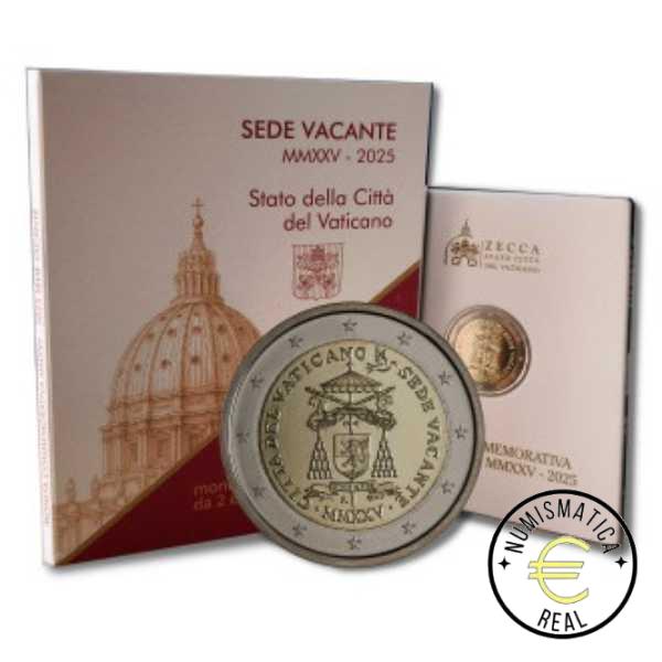 VATICANO 2025 2 EUROS CONMEMORATIVA BU - SEDE VACANTE - EN CARTERA OFICIAL.