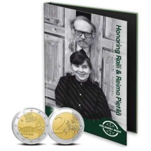 FINLANDIA 2026 2 EUROS CONMEMORATIVA PROOF - "RAILI Y REIMA PIETILA" BE- PP EN ESTUCHE.