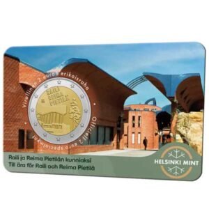 FINLANDIA 2026 2 EUROS CONMEMORATIVA BU - "RAILI Y REIMA PIETILA" COINCARD VARIANTE IDIOMA FINLANDESA - BNC.