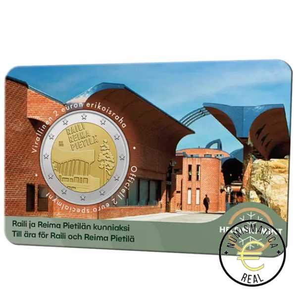 2X FINLANDIA 2026 2 EUROS CONMEMORATIVA BU - "RAILI Y REIMA PIETILA" COINCARD 2 VARIANTE (INGLES + FINLANDES) - BNC. - Imagen 6