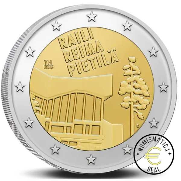 FINLANDIA 2026 2 EUROS CONMEMORATIVA UNC - "RAILI Y REIMA PIETILA" - S/C.