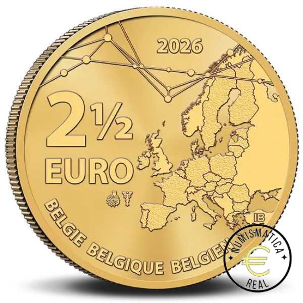 BELGICA 2026 2,5 EUROS COINCARD CONMEMORATIVA UNC - COPA MUNDIAL DE HOCKEY EN BELGICA Y LOS PAISES BAJOS" - VERSION HOLANDESA BU. - Imagen 3