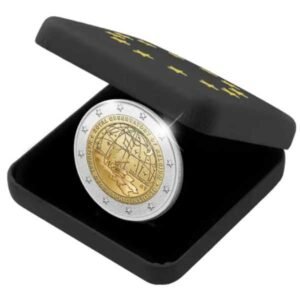 BELGICA 2026 2 EUROS CONMEMORATIVA PROOF REVERSO - 50 AÑOS DEL INSTITUTO GEOGRAFICO NACIONAL "200º AÑOS DEL REAL OBSERVATORIO BELGA" - EN ESTUCHE OFICIAL PP REVERSO.