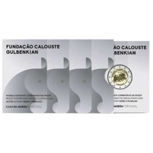 PORTUGAL 2026 2 EUROS CONMEMORATIVA PROOF - 70º AÑOS DE LA FUNDACION CALOUSTE GULBENKIAN - EN COINCARD OFICIAL (CARTERA) - PP.