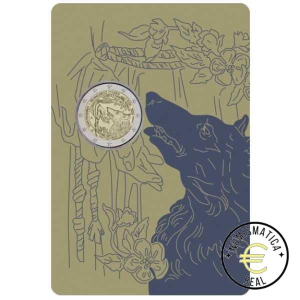 SAN MARINO 2026 2 EUROS CONMEMORATIVA BU - 800º ANIVERSARIO DE LA MUERTE DE SAN FRANCISCO DE ASIS - EN CARTERA OFICIAL. - Imagen 3